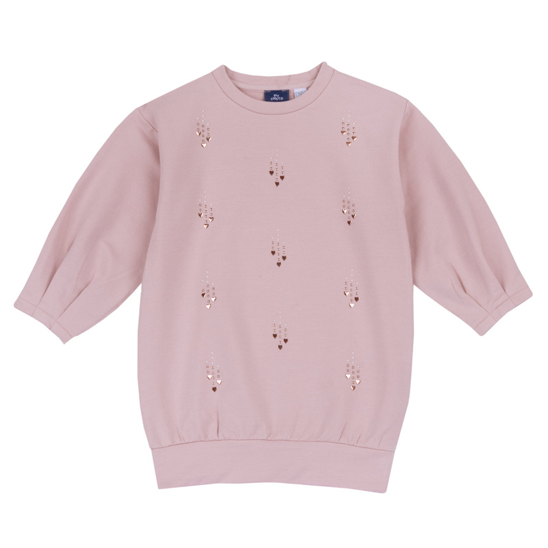 DRESS LONG SLEEVE - MEDIUM PINK