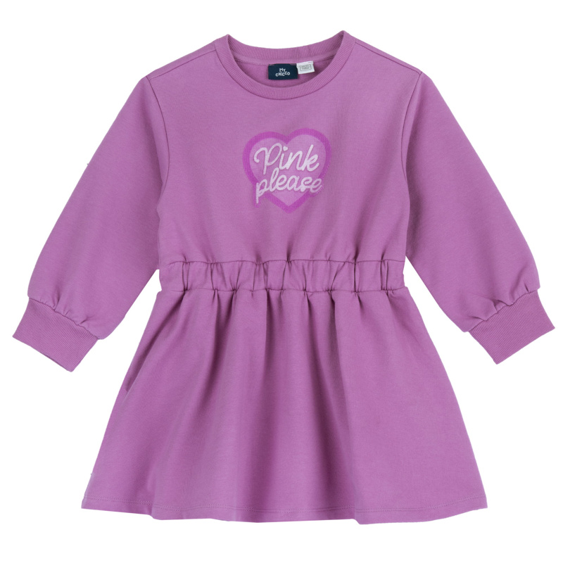 DRESS LONG SLEEVE - DARK PINK