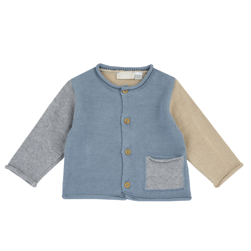 CARDIGAN - MEDIUM LIGHT BLUE