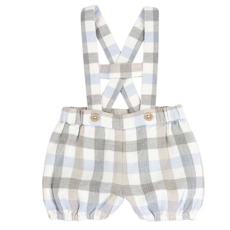 SHORTS - WHITE/LIGHT BLUE