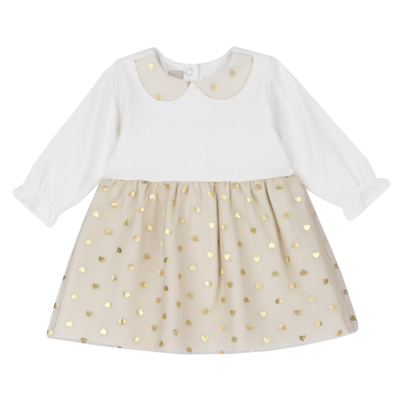 DRESS LONG SLEEVE - LIGHT NATURAL