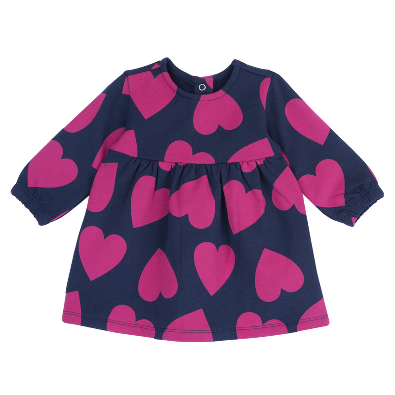 DRESS LONG SLEEVE - DARK BLUE