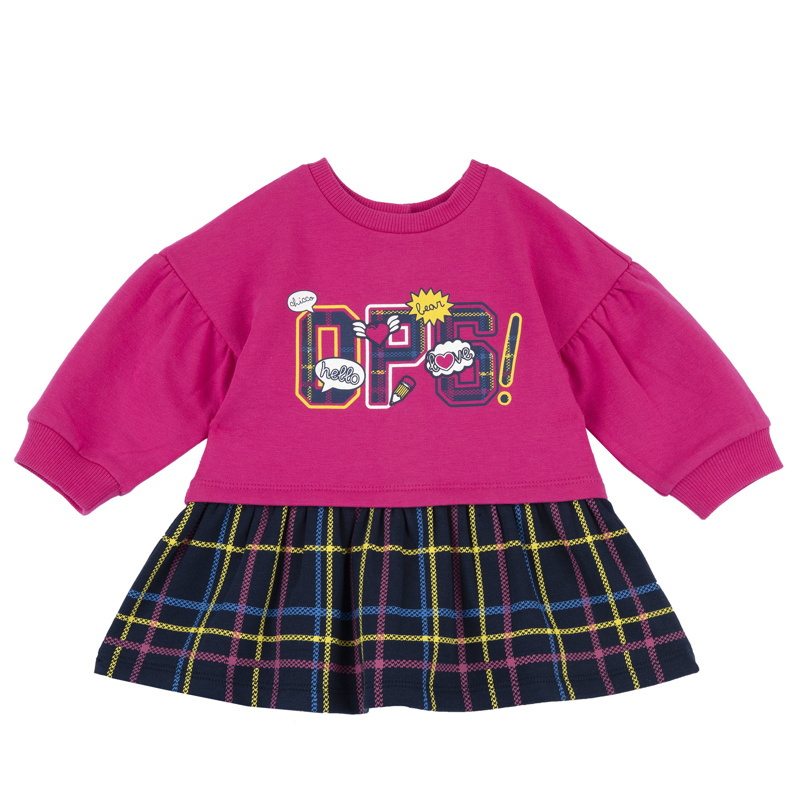 DRESS LONG SLEEVE - DARK PINK