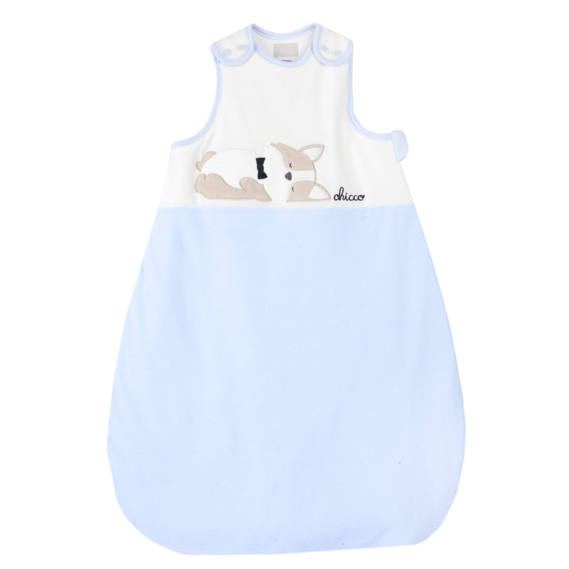 DOWN JACKET - WHITE/LIGHT BLUE