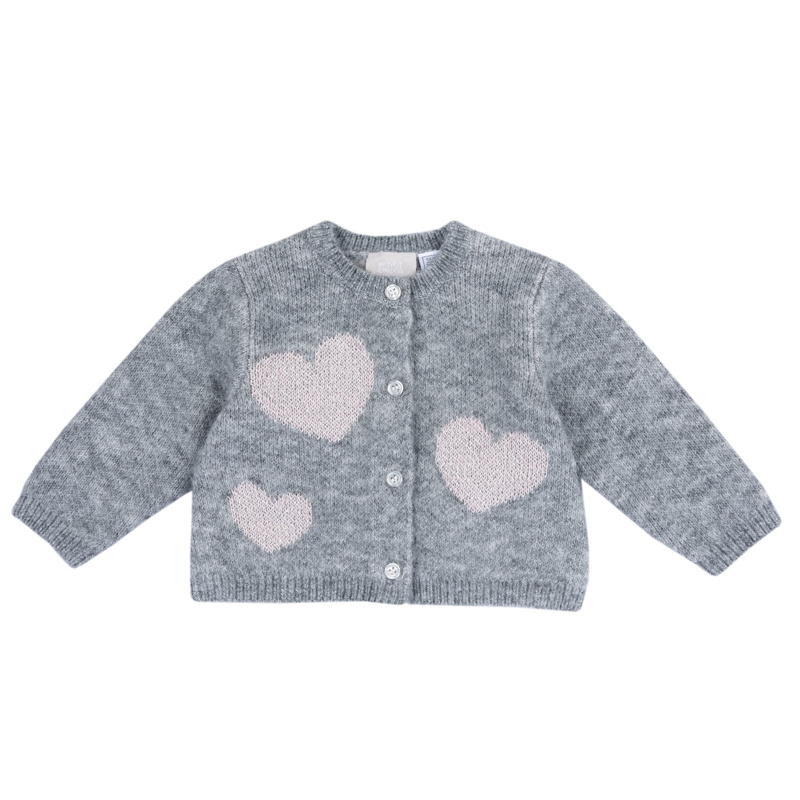 CARDIGAN - MEDIUM GREY