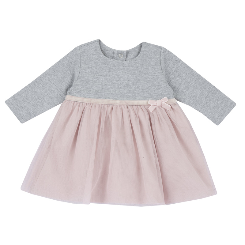 DRESS LONG SLEEVE - MEDIUM GREY