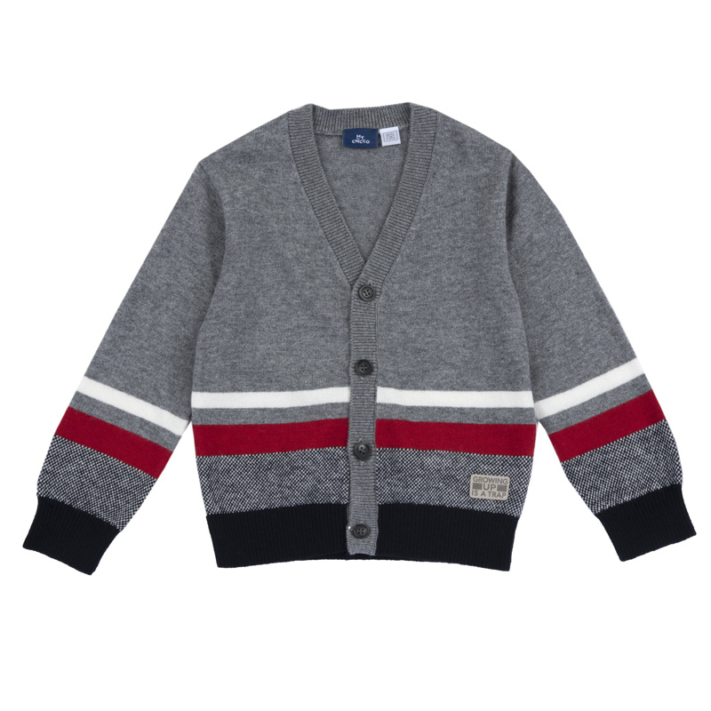 CARDIGAN - MEDIUM GREY