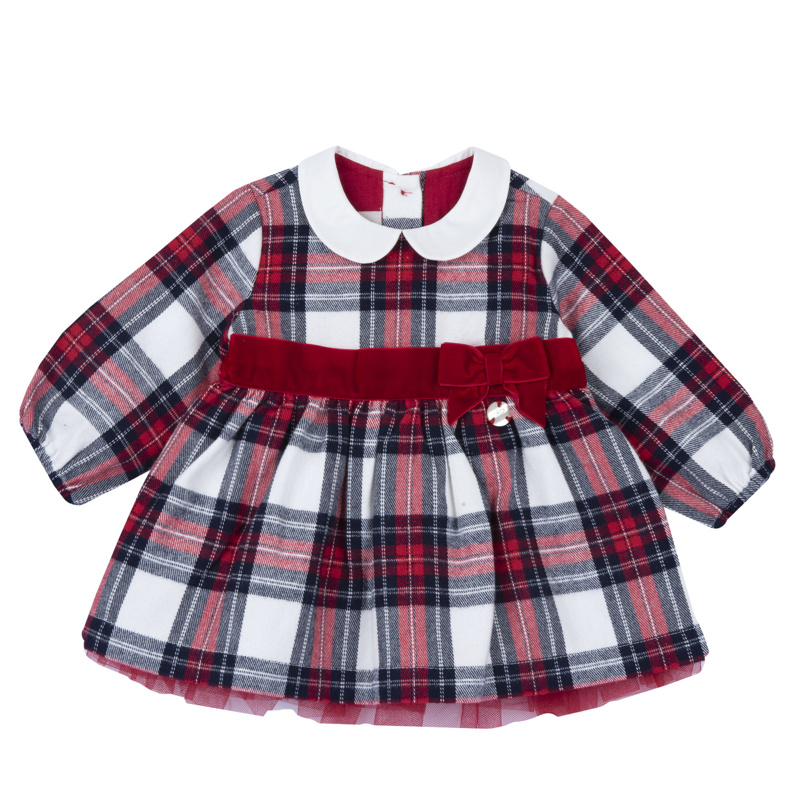 DRESS LONG SLEEVE - MEDIUM RED
