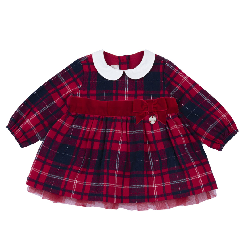 DRESS LONG SLEEVE - MEDIUM RED