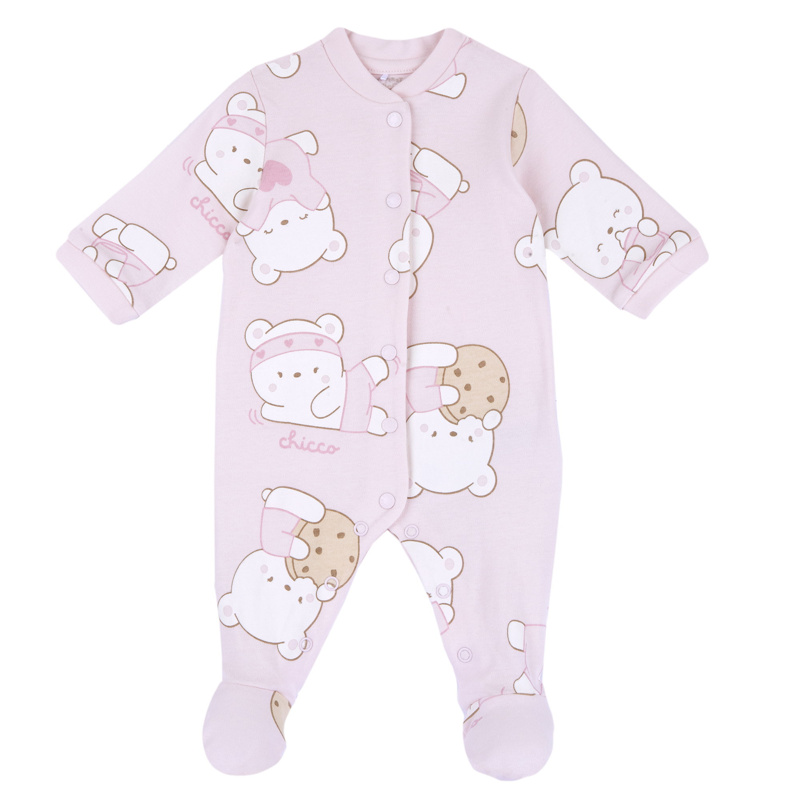 BABYSUIT - PINK PRINTED