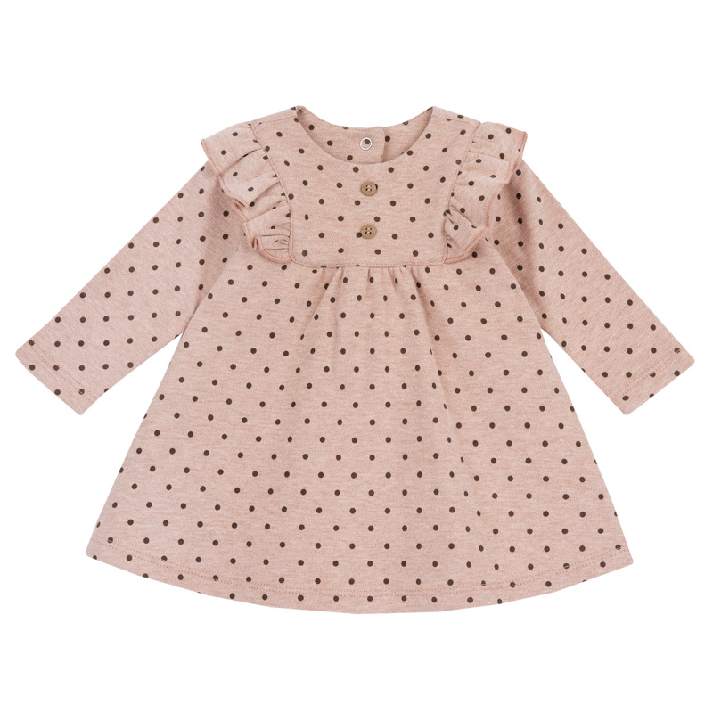 DRESS LONG SLEEVE - MEDIUM PINK