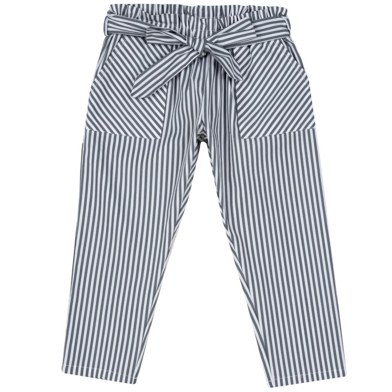 PANTS - GREY STRIPED