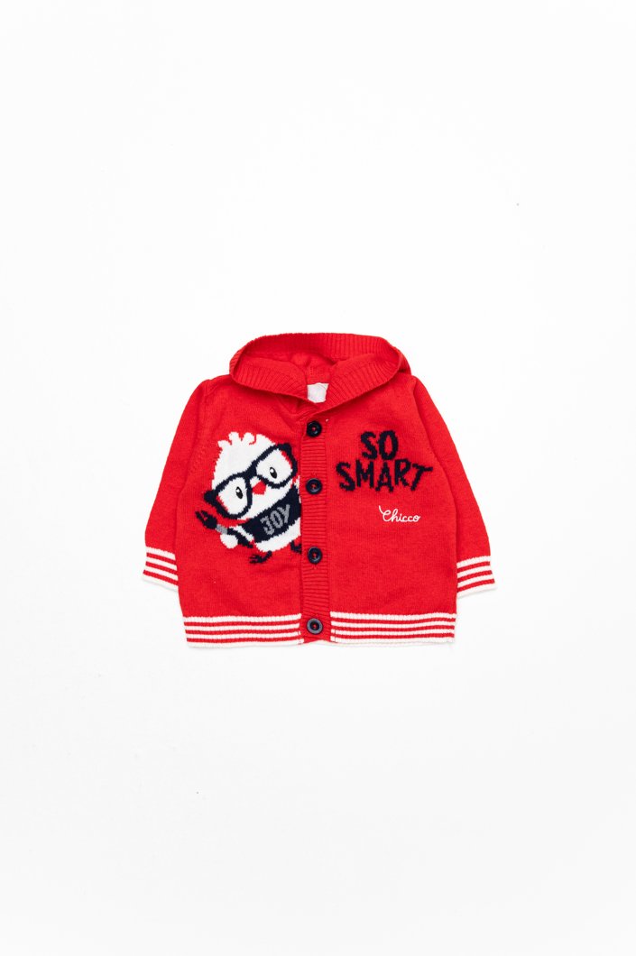 CARDIGAN - MEDIUM RED