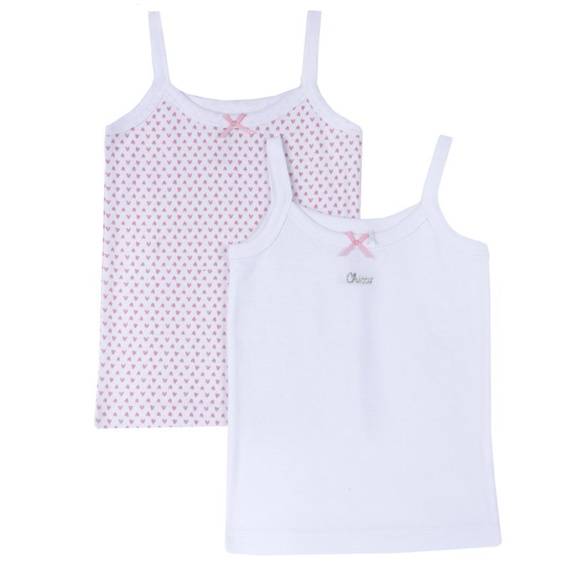 TANK TOP 2 PACK - WHITE/PINK