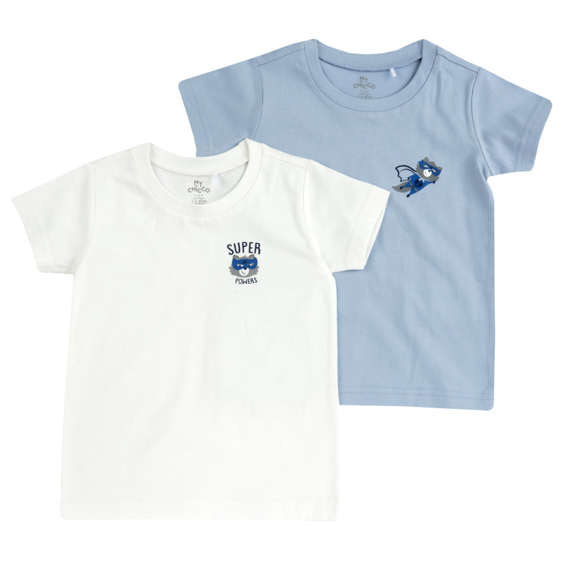 T-SHIRT SHORT SLEEVE 2 PACK - LIGHT BLUE