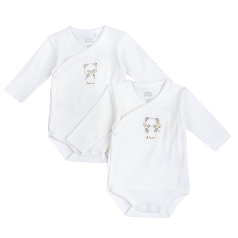 BODYSUIT SHORT SLEEVE 2 PACK - WHITE