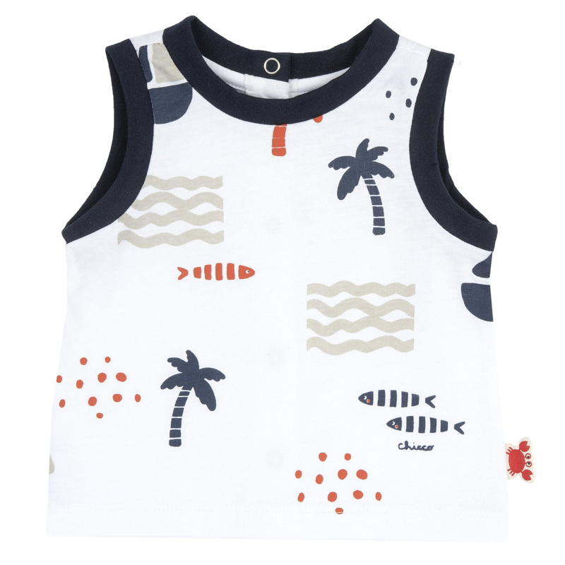 TANK TOP - WHITE/BLUE