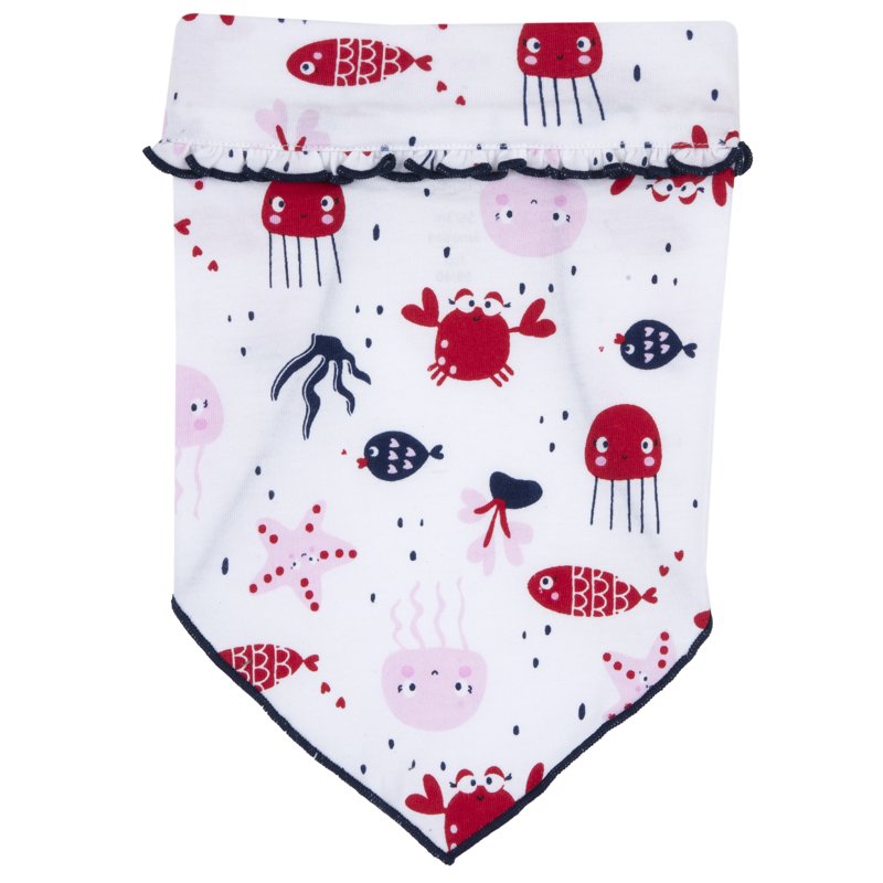 BANDANA - WHITE/RED/GREY
