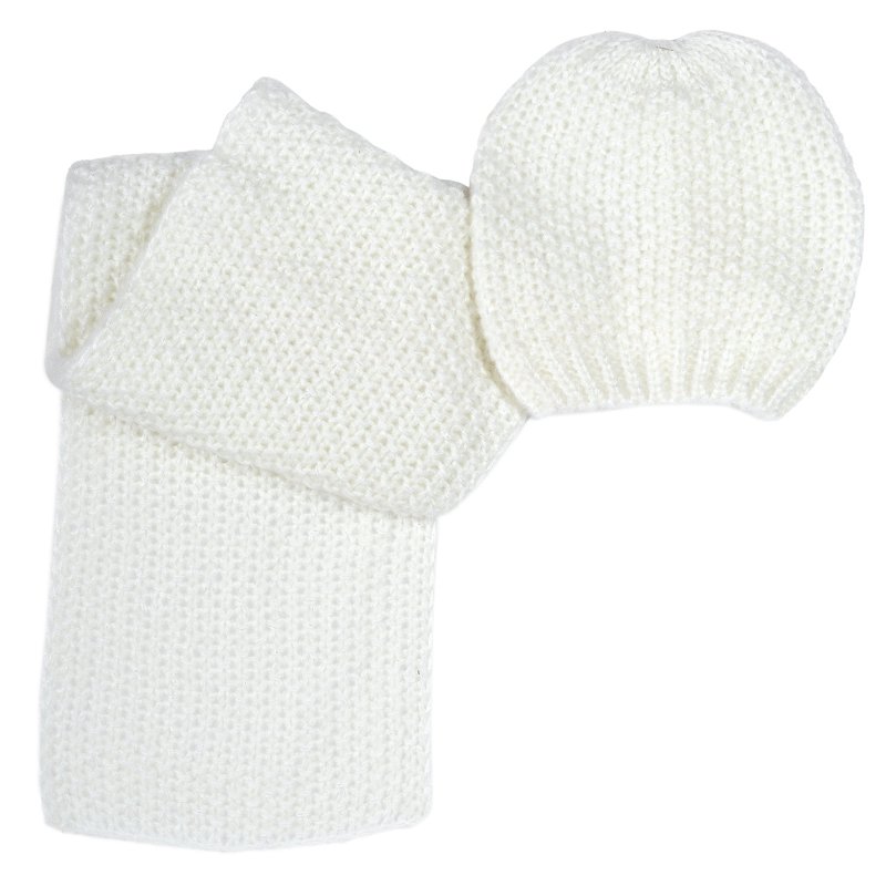 SET 2: HAT + SCARF - NATURAL