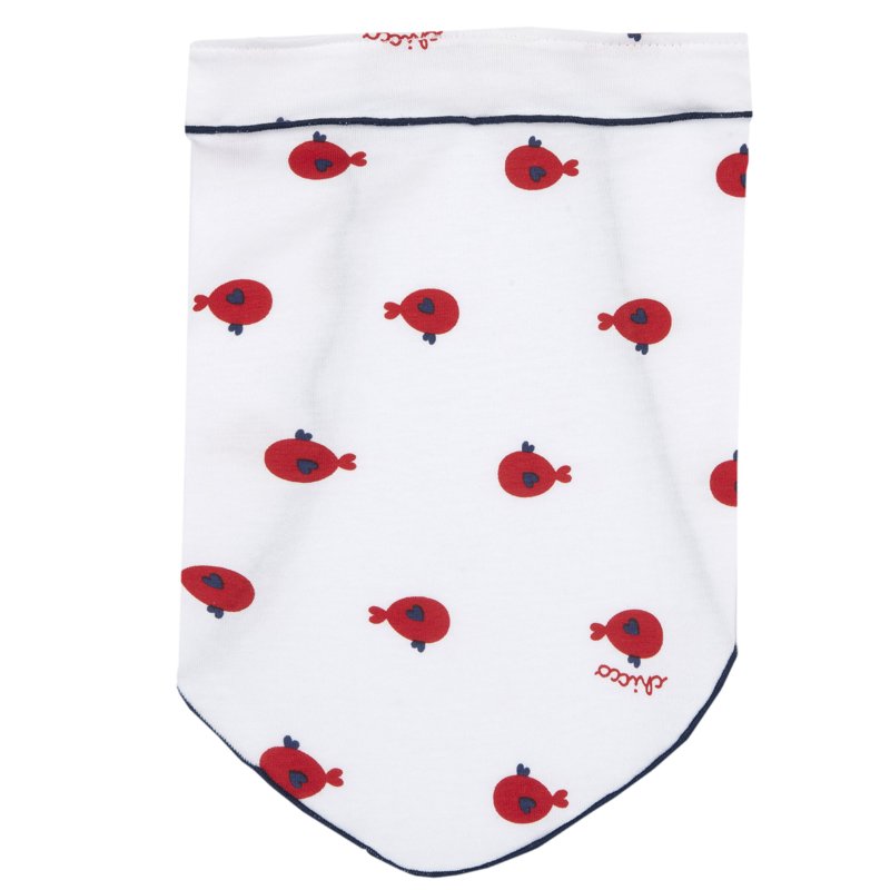BANDANA - WHITE/RED/GREY