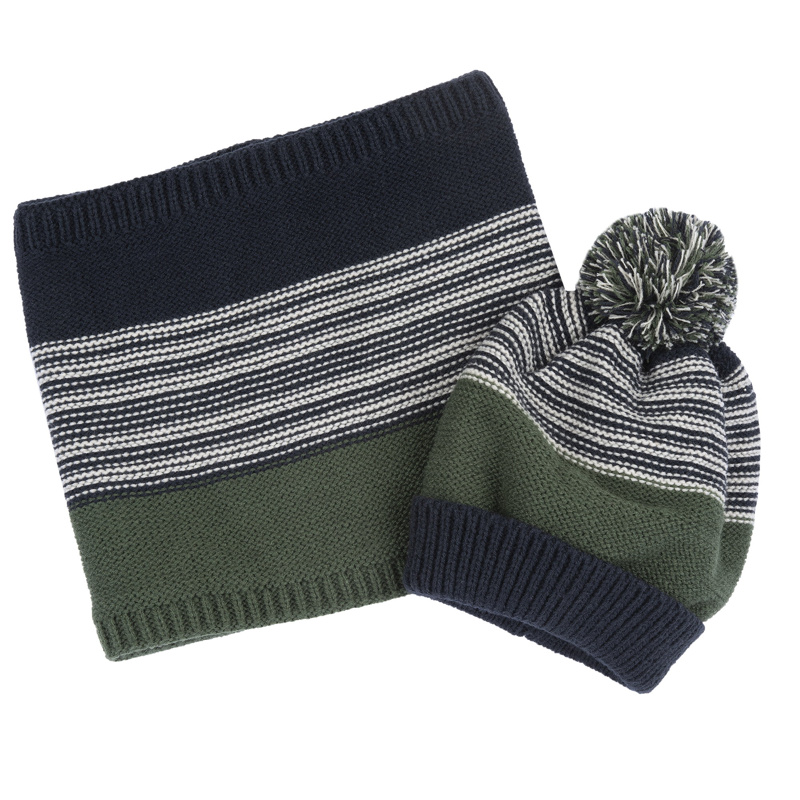 SET 3: DRESS LONG SLEEVE + LEGGINGS + HAT - DARK GREEN