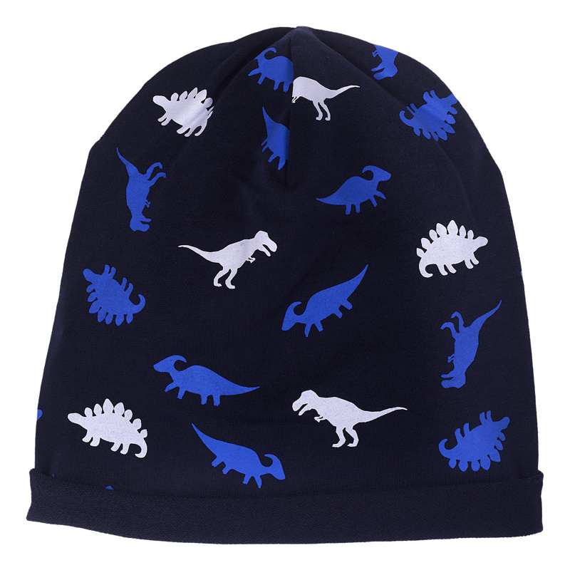 SET 3: DRESS LONG SLEEVE + LEGGINGS + HAT - MEDIUM BLUE