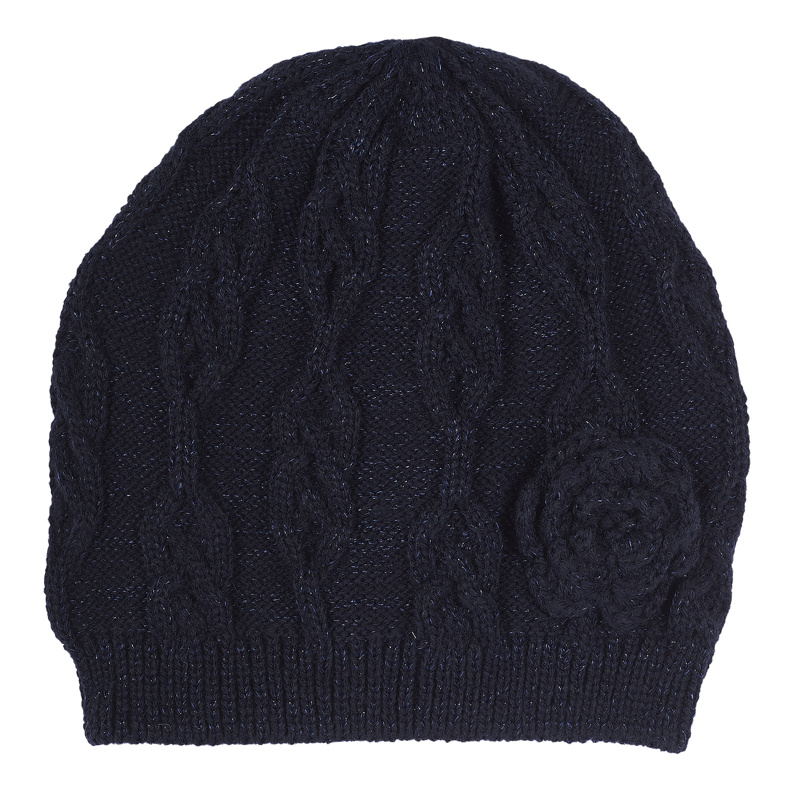 SET 3: DRESS LONG SLEEVE + LEGGINGS + HAT - DARK BLUE