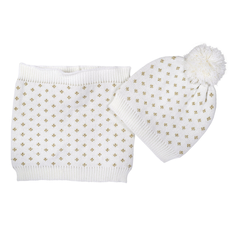 SET 3: DRESS LONG SLEEVE + LEGGINGS + HAT - WHITE