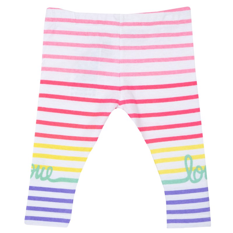 LEGGINGS - WHITE/PINK