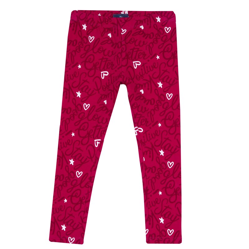 LEGGINGS - PINK PRINTED