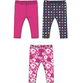SET 3: LEGGINS - WHITE