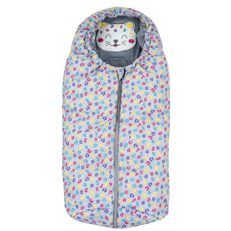 PADDED BAG - GREY PRINTED