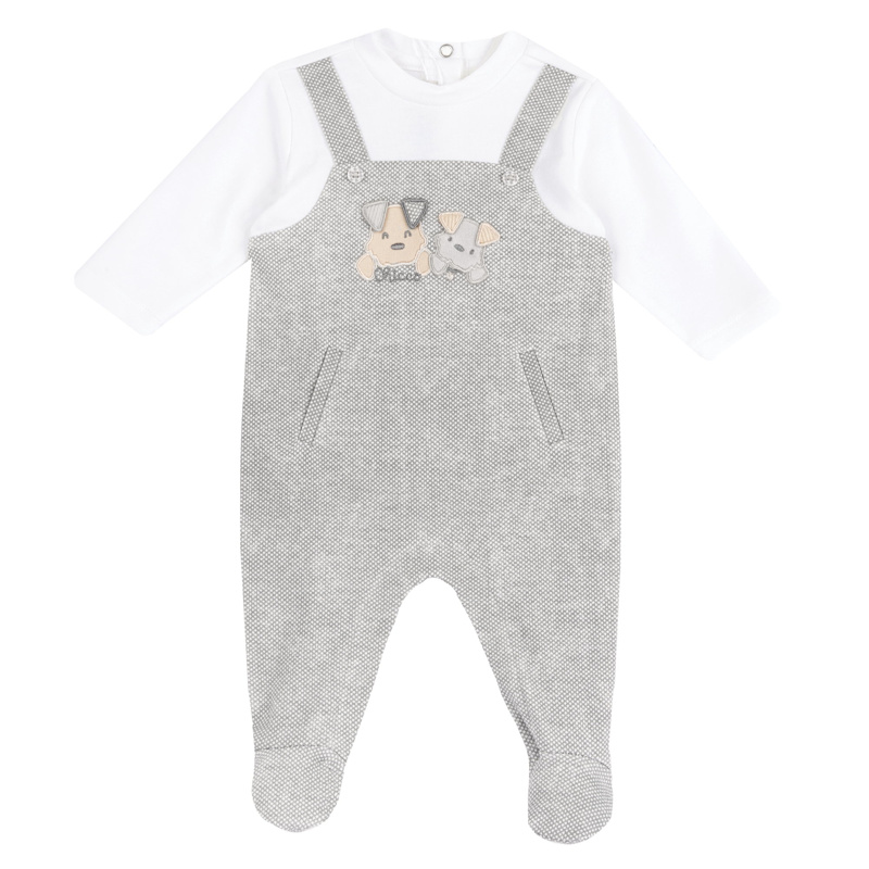 JUMPSUIT - GREY PRINTED