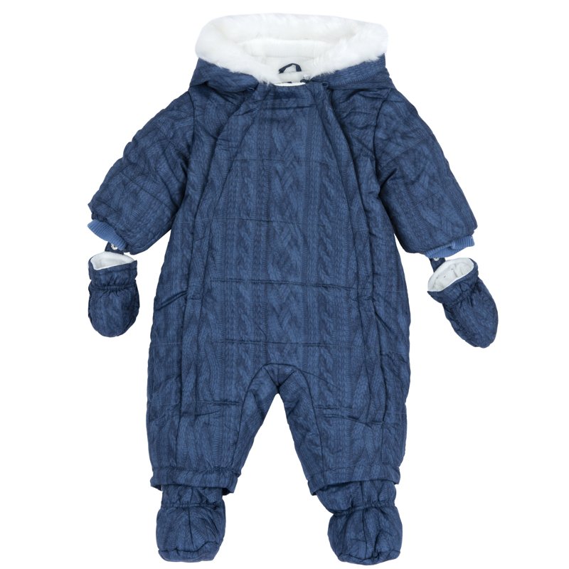 PADDED DOWN JACKET - MEDIUM BLUE/LIGHT BLUE