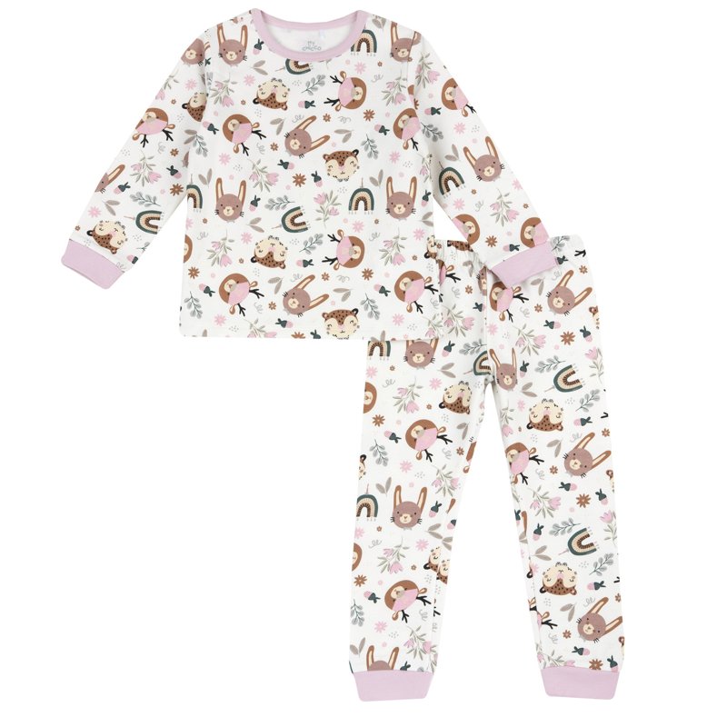 PIJAMA LONG SLEEVE - NATURAL PRINTED