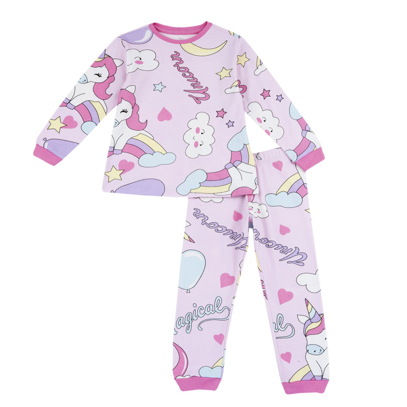 PIJAMA LONG SLEEVE - PINK PRINTED