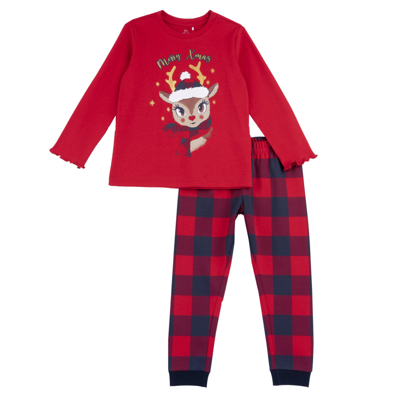 PIJAMA LONG SLEEVE - MEDIUM RED