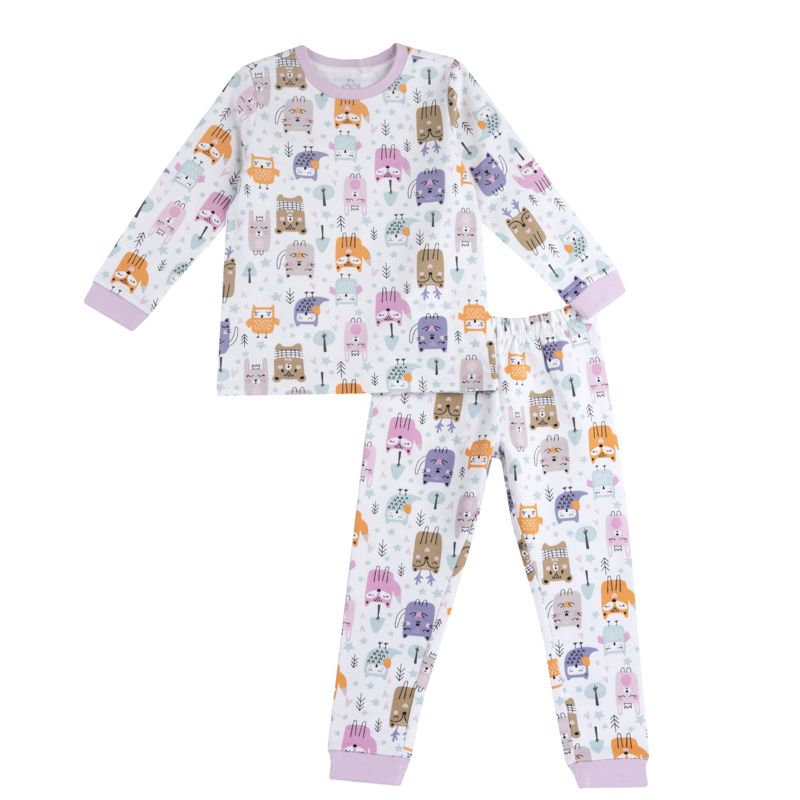 PIJAMA LONG SLEEVE - NATURAL PRINTED