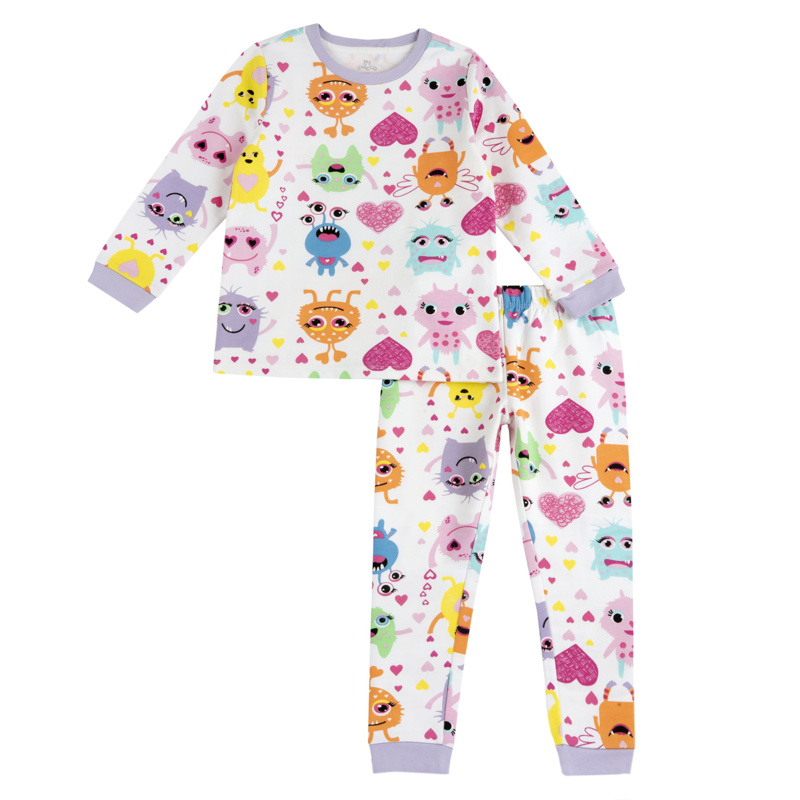 PIJAMA LONG SLEEVE - NATURAL PRINTED