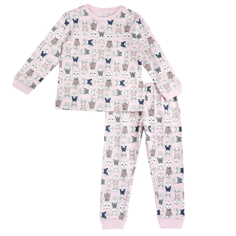 PIJAMA LONG SLEEVE - PINK PRINTED
