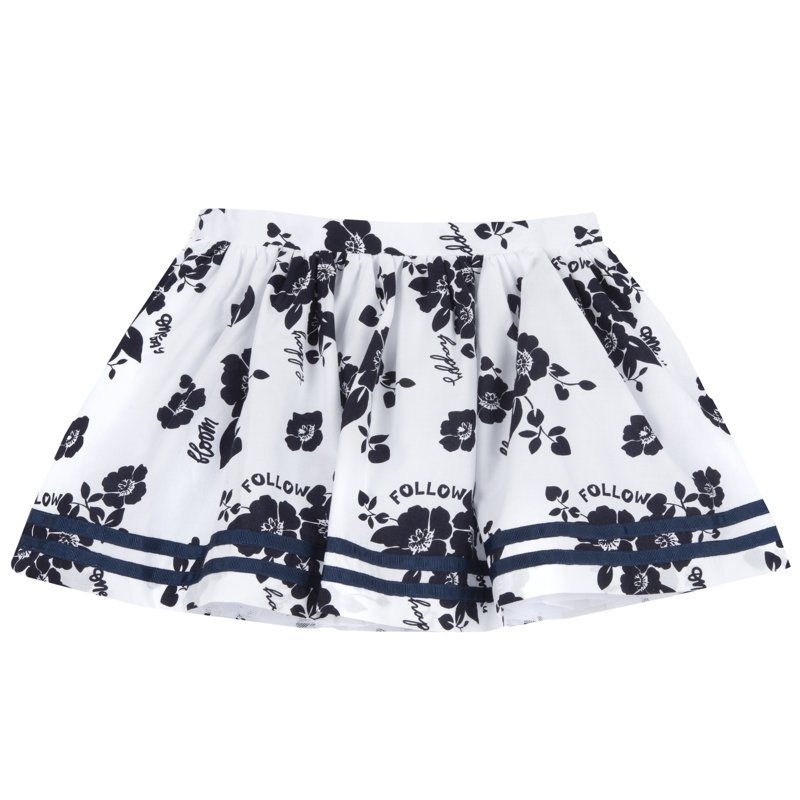 SKIRT - WHITE/BLUE