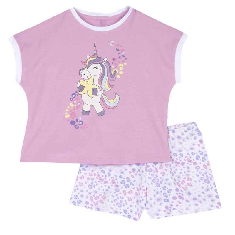 PIJAMA SHORT SLEEVE - MEDIUM PINK