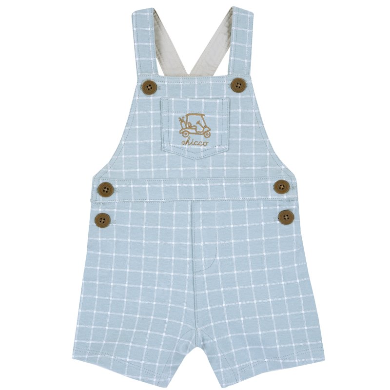 SHORT DUNGAREES - MEDIUM LIGHT BLUE