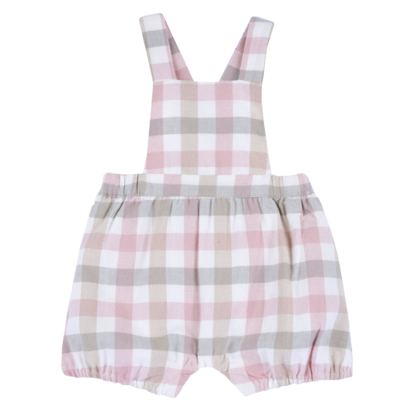 LONG OVERALL - WHITE/PINK