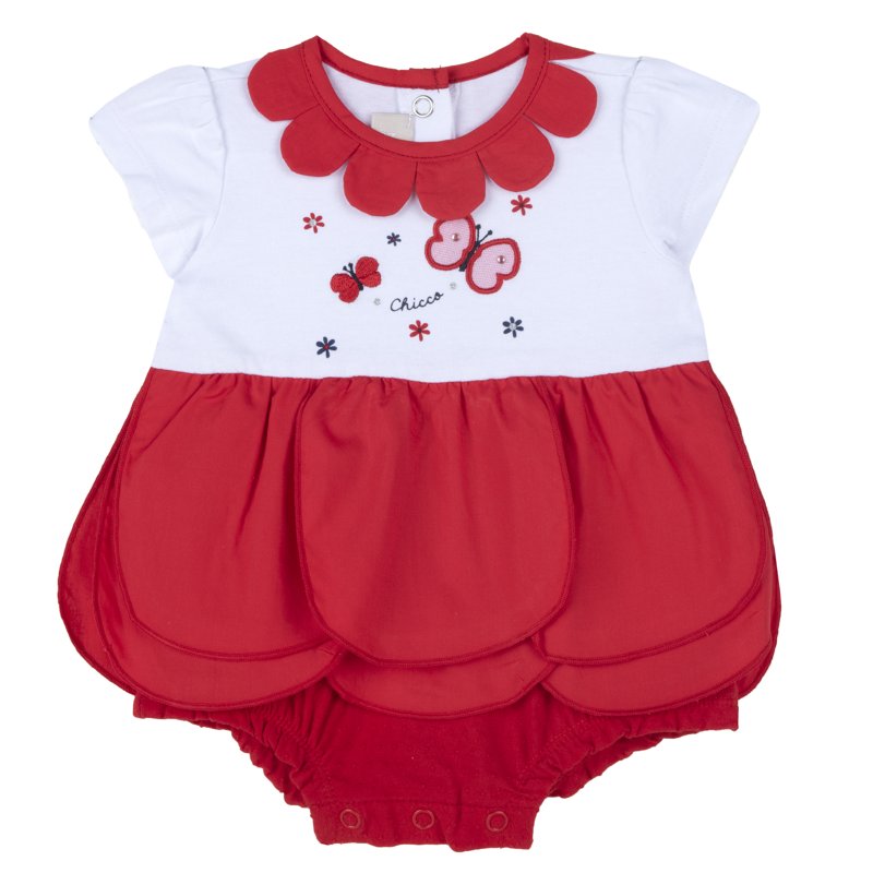 BODYSUIT SLEEVELESS - WHITE/RED