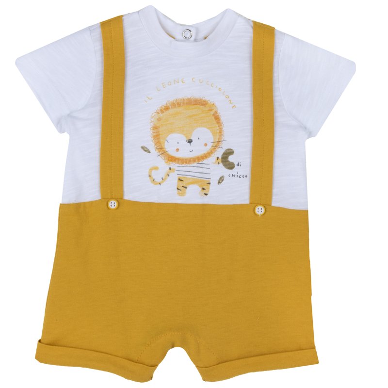 ROMPER SHORT SLEEVE - MEDIUM YELLOW