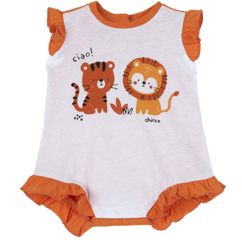 ROMPER SLEEVELESS - MEDIUM ORANGE