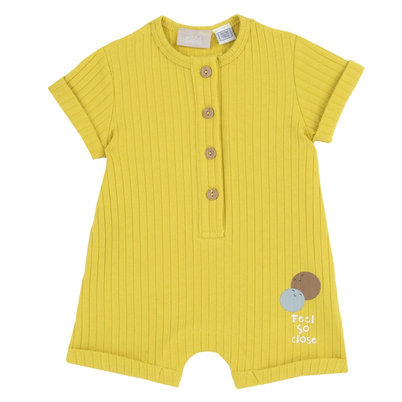 ROMPER SHORT SLEEVE - MEDIUM YELLOW