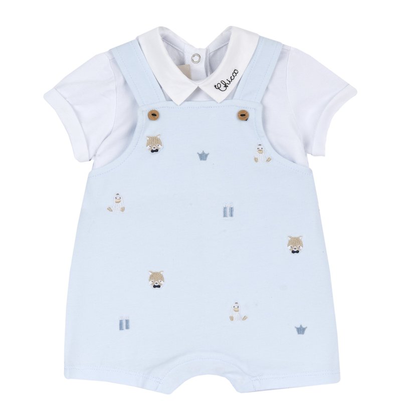 ROMPER SHORT SLEEVE - LIGHT BLUE