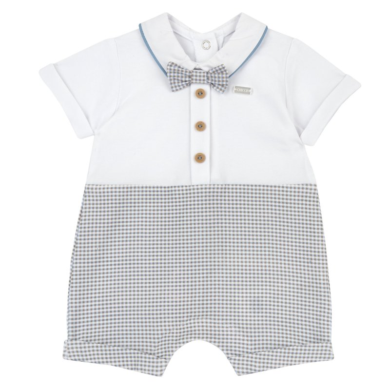 ROMPER SHORT SLEEVE - WHITE